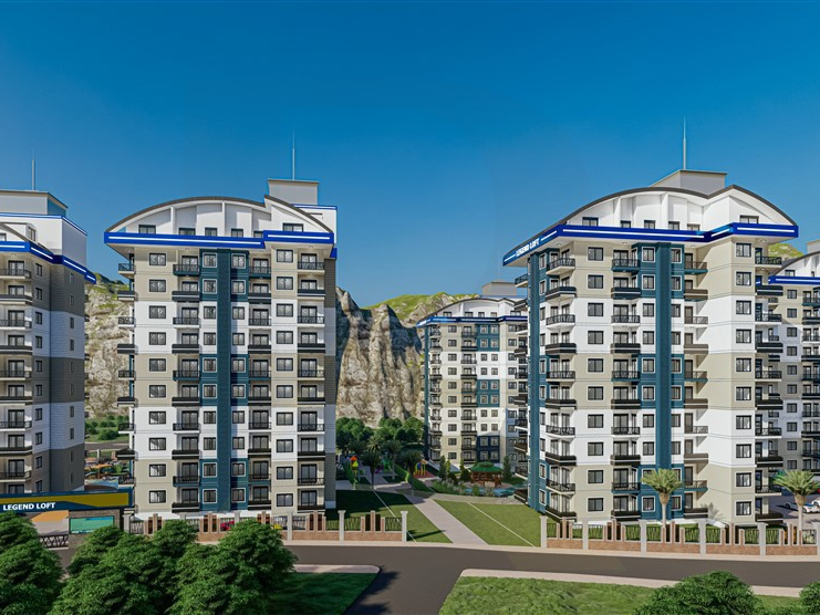 Современные Апартаменты В Строящемся Проекте Авсаллар - Алания